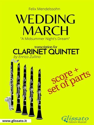 cover image of Wedding March--Clarinet Quintet score & parts